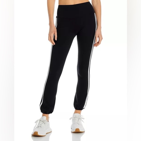 Splits59 Pants - SPLITS59 Stripped Icon Leggings Black/White XL
